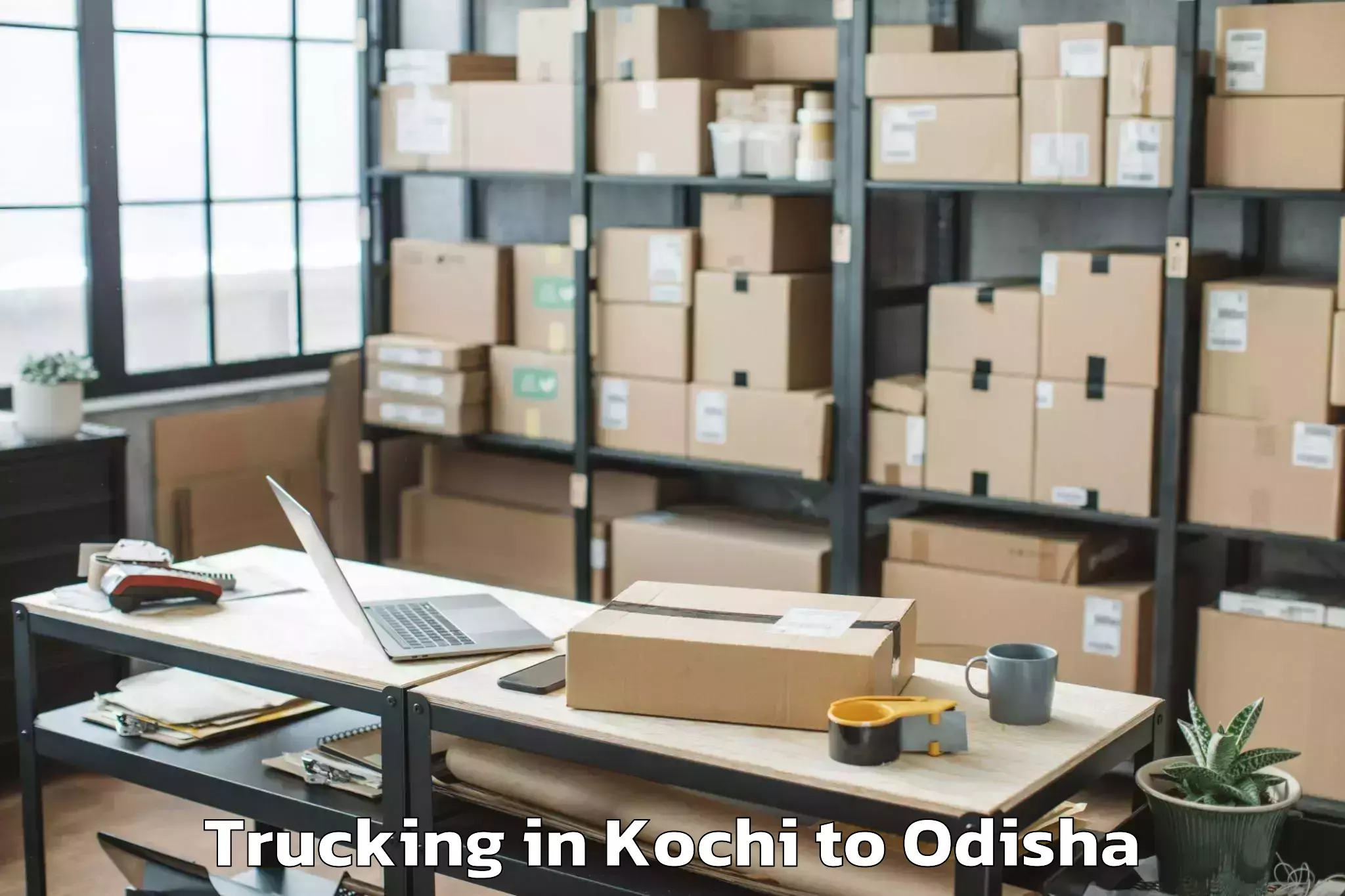 Book Kochi to Khajuripada Trucking Online